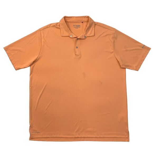 Columbia Polo Mens XXL 2XL Goldfish Golf Short Sleeve Circle Print Performance - Picture 1 of 12